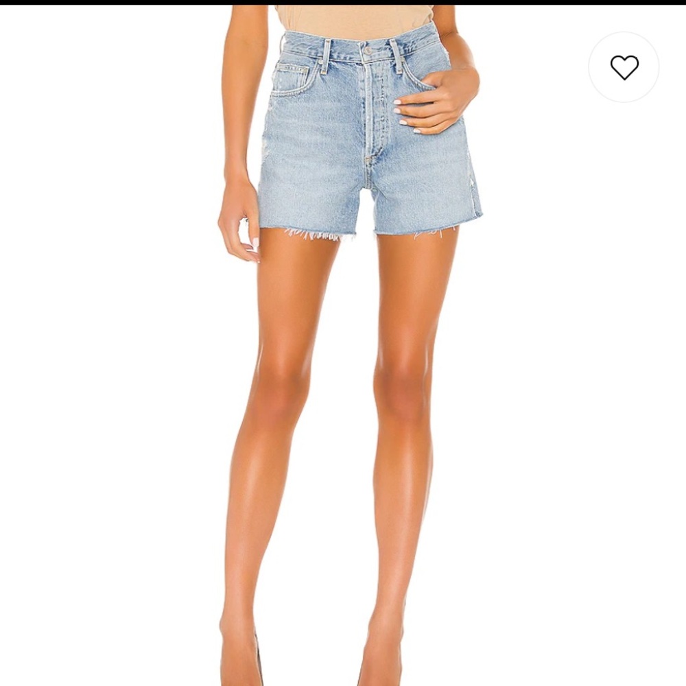 Agolde High Waisted Jean Shorts